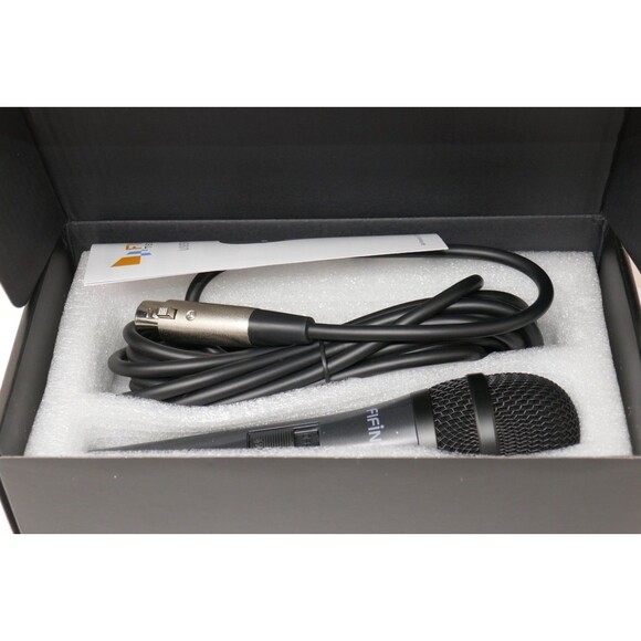 Fifine Technology K6 Black Handheld Karaoke Dynamic Vocal Microphone - Picture 3 of 14